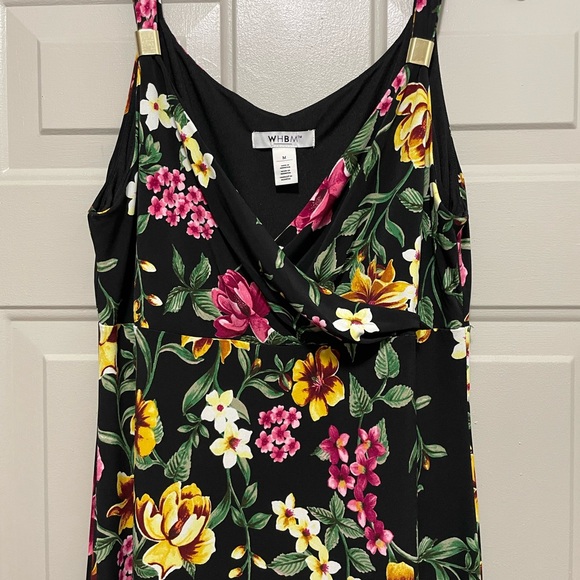 White House Black Market Black Floral Maxi Dress - Picture 10 of 16